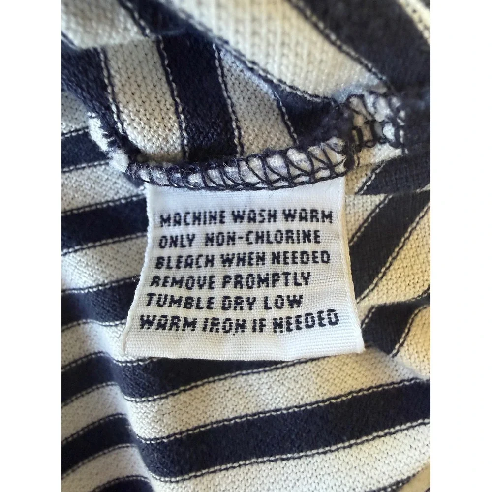 Polo Ralph Lauren Mens XLT Tall Navy White Striped Pima Cotton Polo Shirt  New